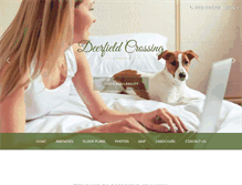 Tablet Screenshot of deerfieldcrossing-apts.com